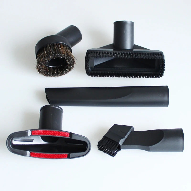 6 ta Universal Vacuum Nozzle Brush Heads to'plami, 32mm va 35mm ulanishlari bilan mos, changyutgich uchun plastik pol asbobi, yotoqlardagi va divanlardagi bo'shliqlarni tozalash uchun ideal