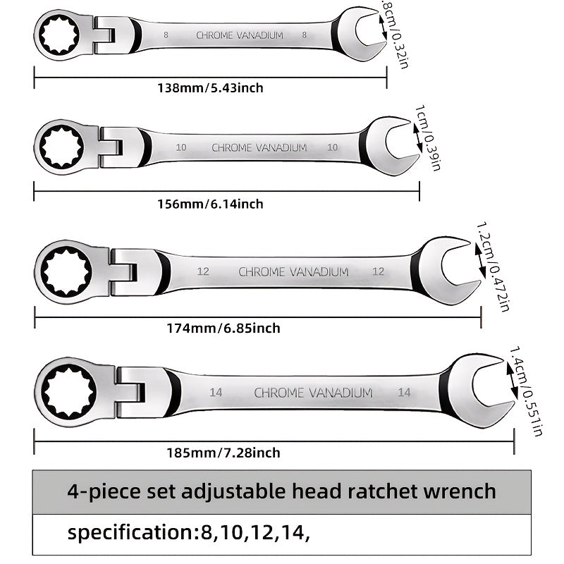 Avtomobil ta'miri uchun ikki maqsadli jonli boshli ikki boshli vintli kalit