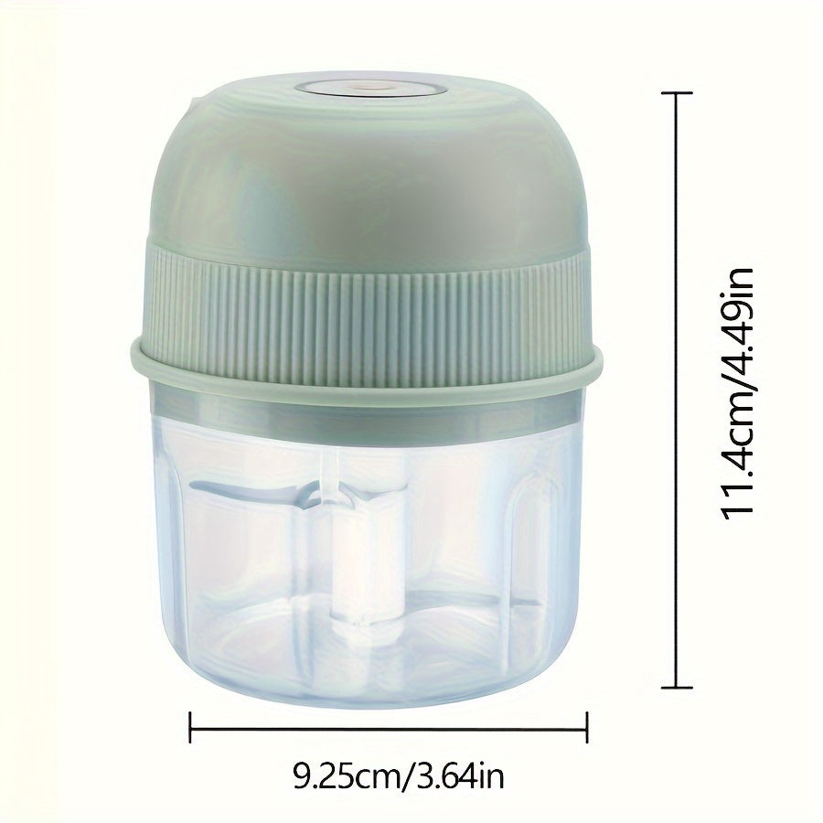 250ml Электр мини саримсоқ тўғич USB гўшт maydalagich зиффа ва сабзавотлар учун