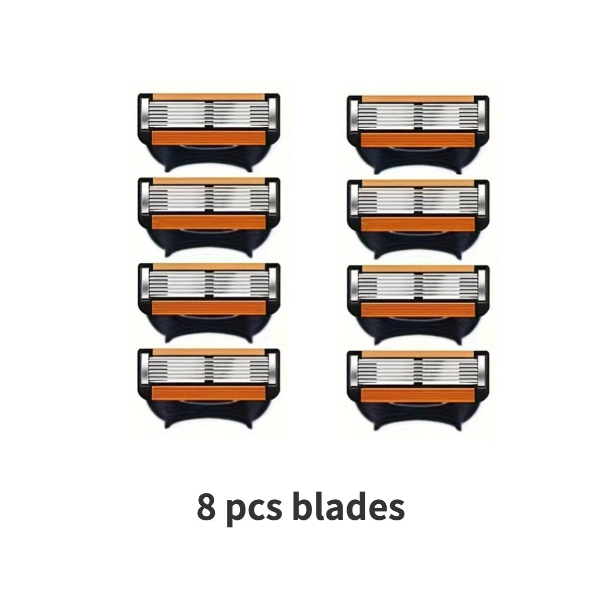 Men Stainless Steel Razor Blades Refills, 6-Layer, All Skin Types