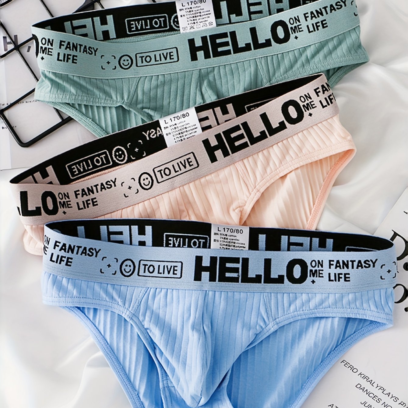 Men's Cotton Boxer Briefs 3-Pack Low Rise Breathable Solid Color Stretch Comfortable