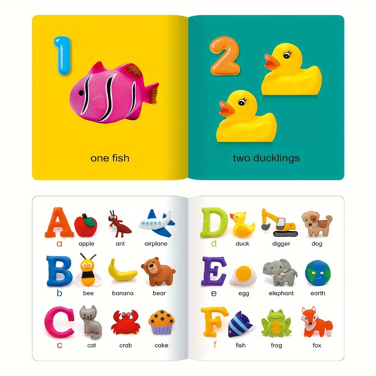 Set of 10 Children's Object Recognition Books in English with Apple Covers