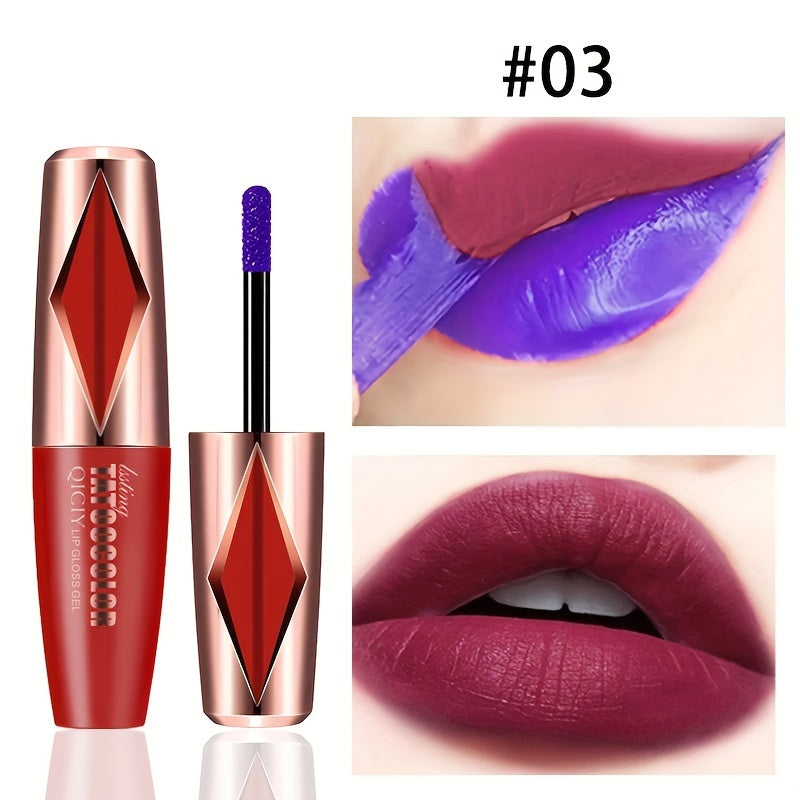 Women Matte Lip Gloss Long-Lasting Waterproof Velvet Lipstick in Vibrant Colors