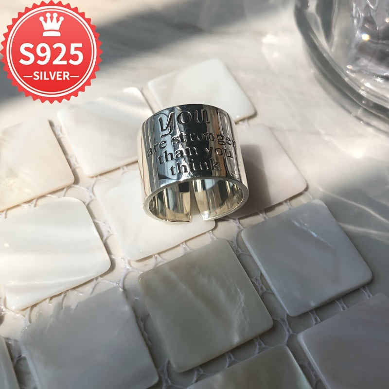 925 keng ochiladigan uzuk, allergenlarga chidamli, zamonaviy, ko‘p maqsadli barmoq uzuk, barcha holatlar uchun