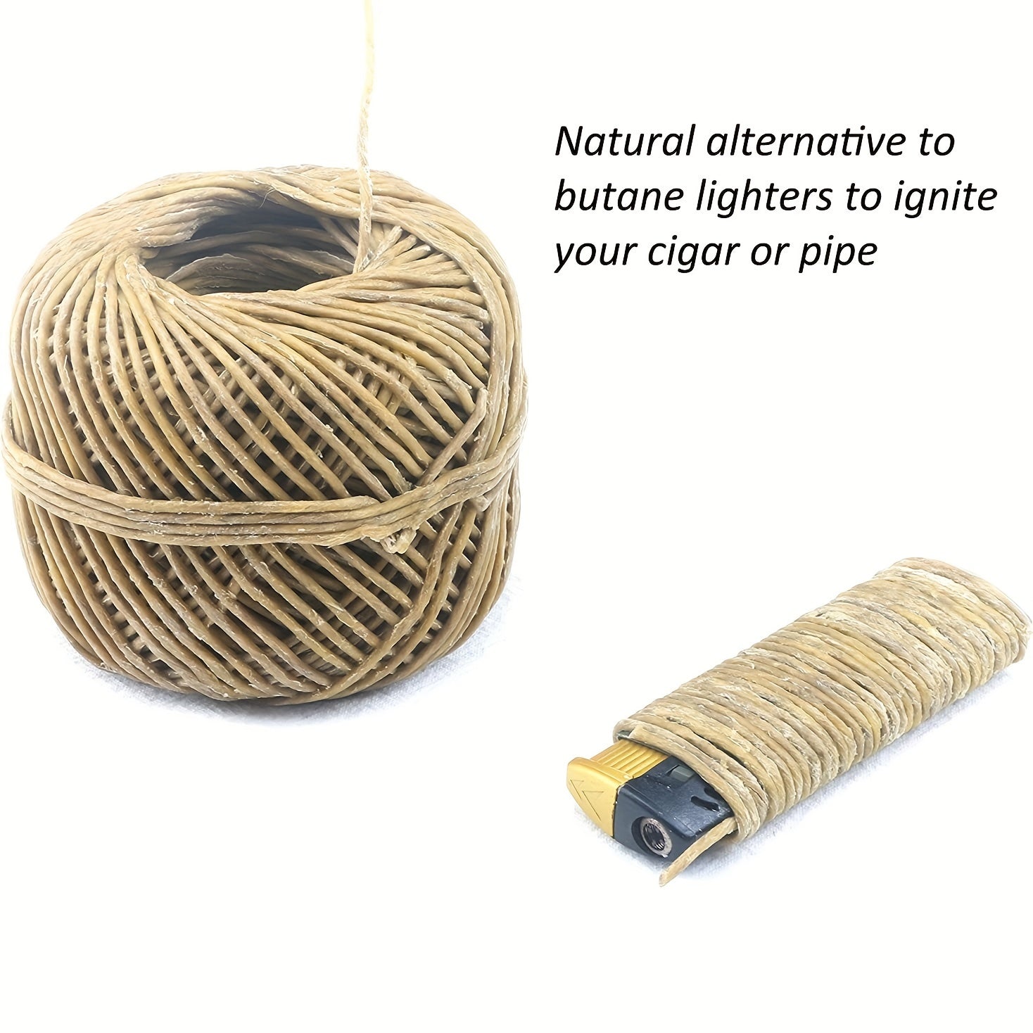 Hemp Wick 210ft Natural Beeswax Slow Burn for Candle Making and Lighters