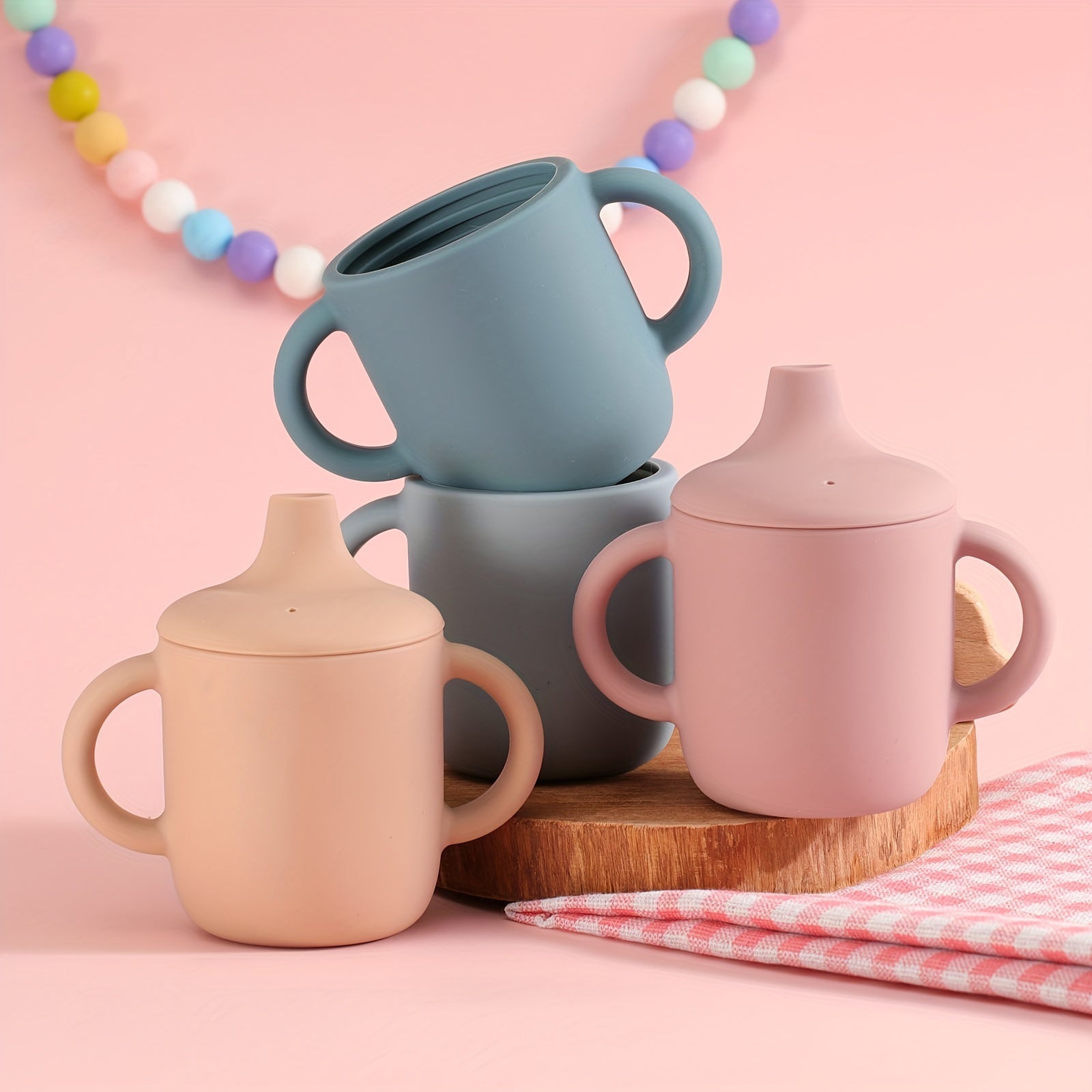 Children's Silicone Sippy Cup Non-Toxic Eco-Friendly Leak-Proof Durable