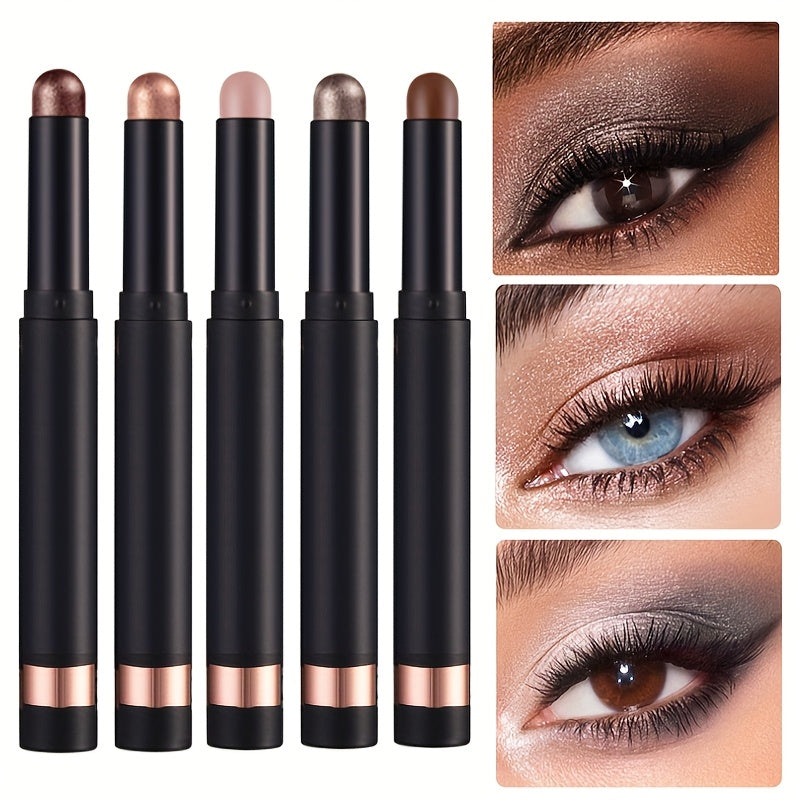 Ayollar uchun Pearlescent Göz Qalamı, Tabiiy, Uzun Muddati, Suvga chidamli