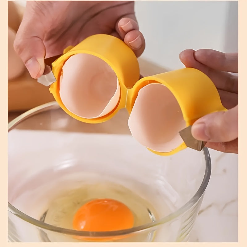 Handheld Egg Peeler Plastic Kitchen Tool for Baking and Cooking