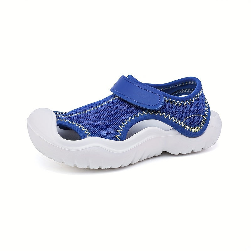 Girls Mesh Sandals Solid Color Breathable Lightweight Indoor Outdoor