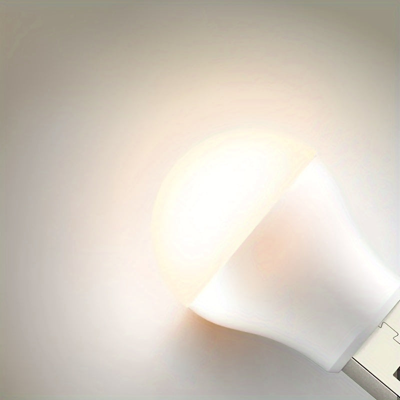 USB Night Light with Warm White Eye and Reading Light for Bedroom Kitchen Living Room