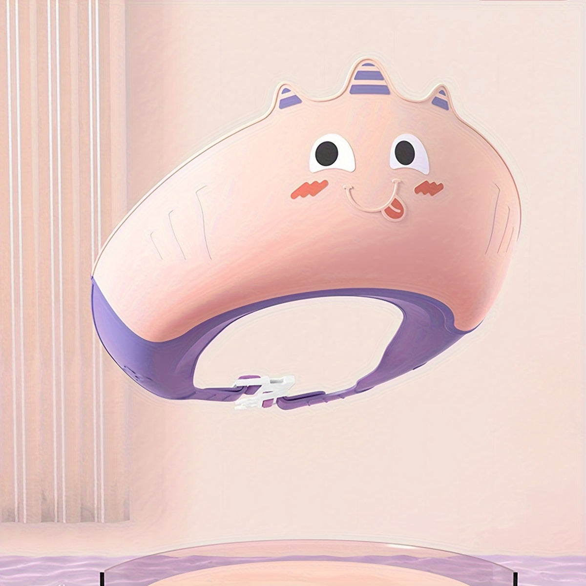 Милый силиконовый чепчик для шампуня в форме енота, изготовленный из материала PP+TPE, многоцветный, идеально подходит для повседневного ношения и мытья волос.