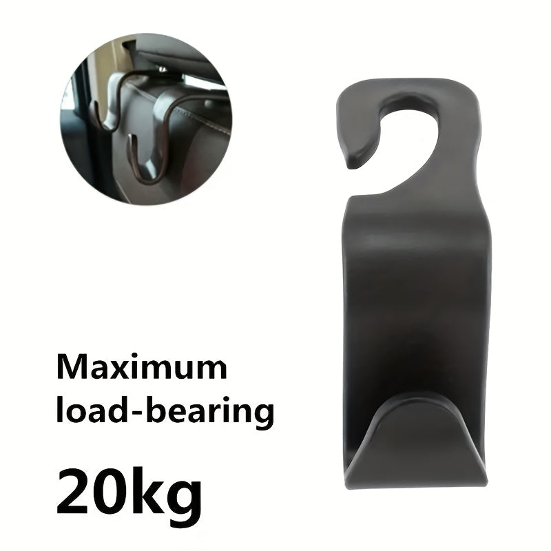 2pcs ABS Adhesive Car Hooks Concealed Rear Organizer Hangers for Handbags