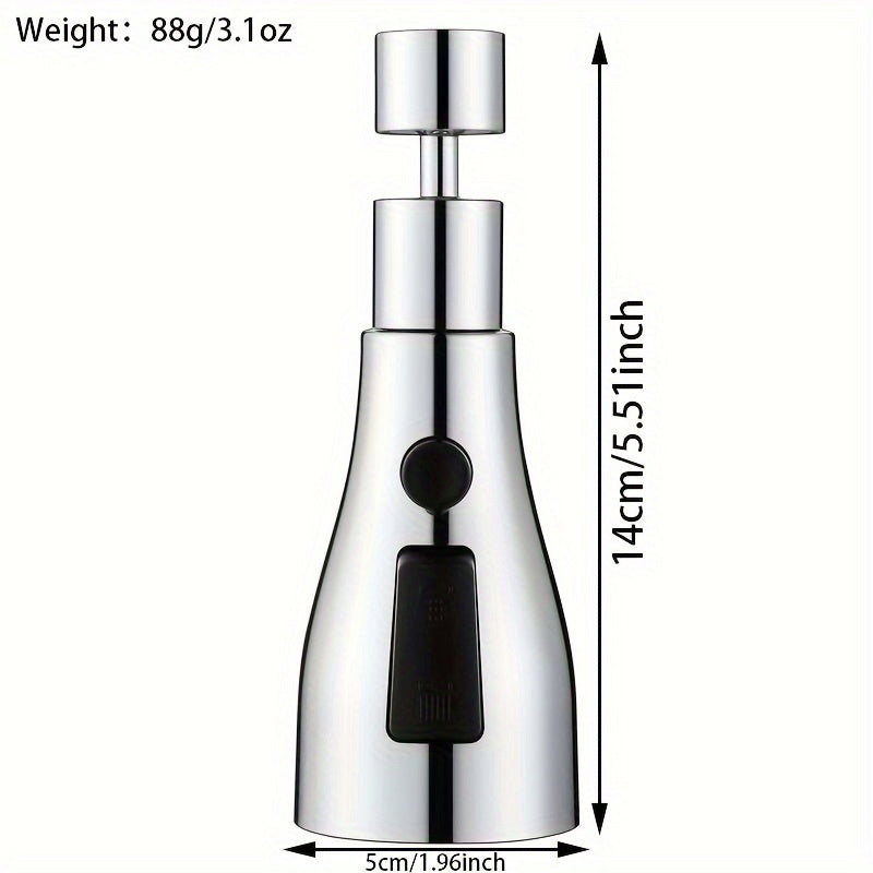 Grifo de cocina giratorio con presión ajustable y protector contra salpicaduras para lavar platos