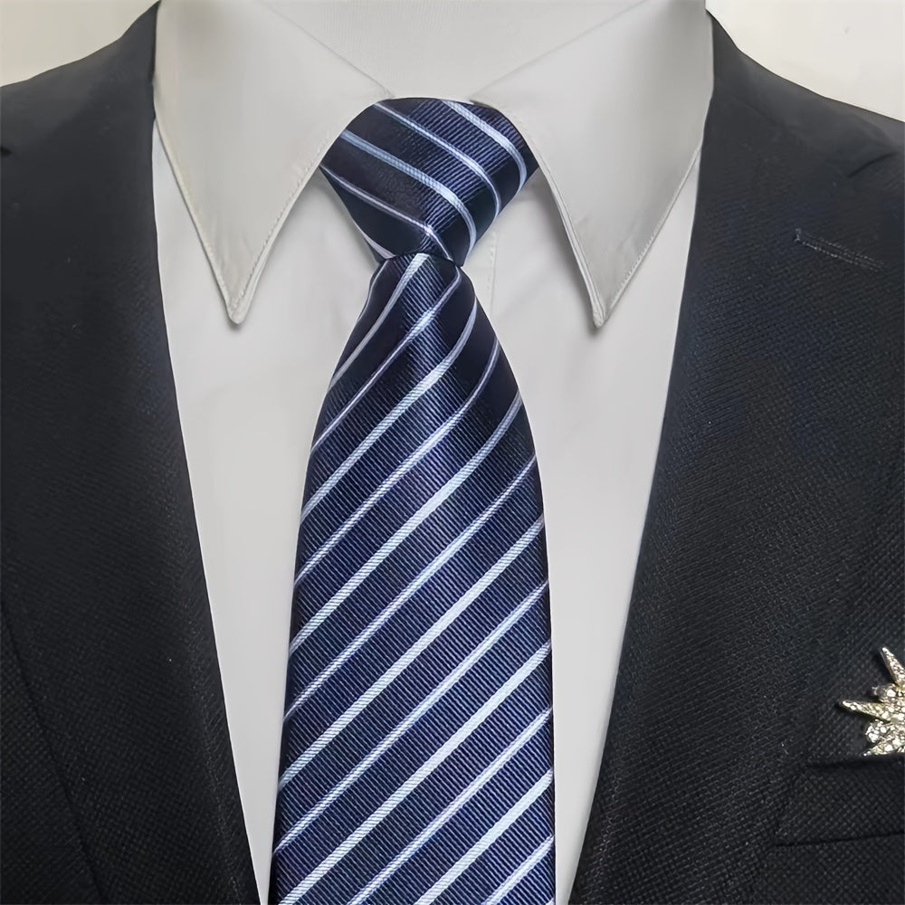 Men's Wedding Tie Zipper Design Business Formal Accessory