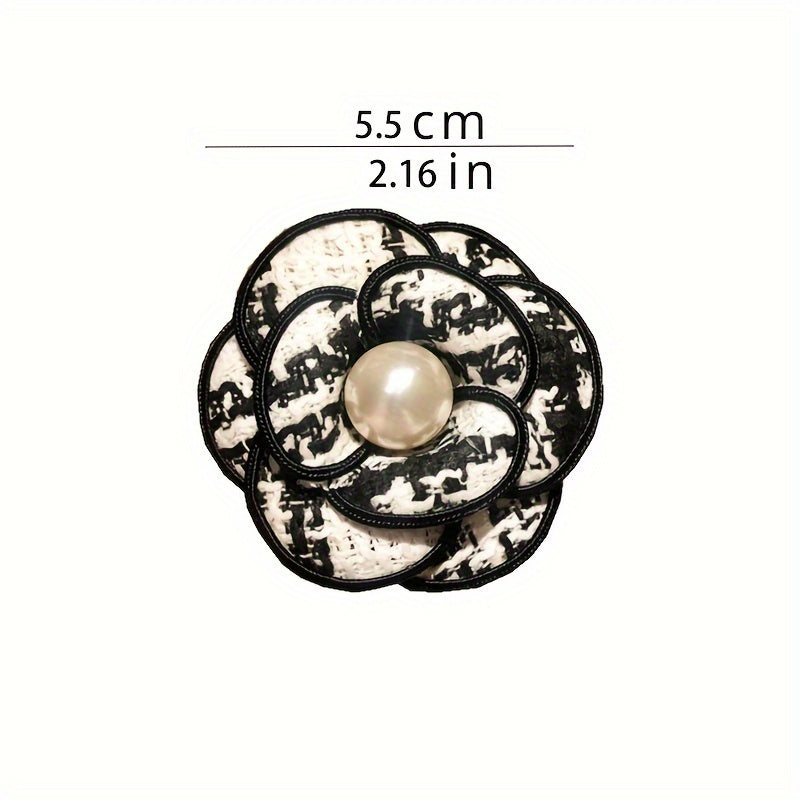 Elegant Camellia Shaped Brooch Pin for Women Jewelry Gift for Dress Sweaters Clothing