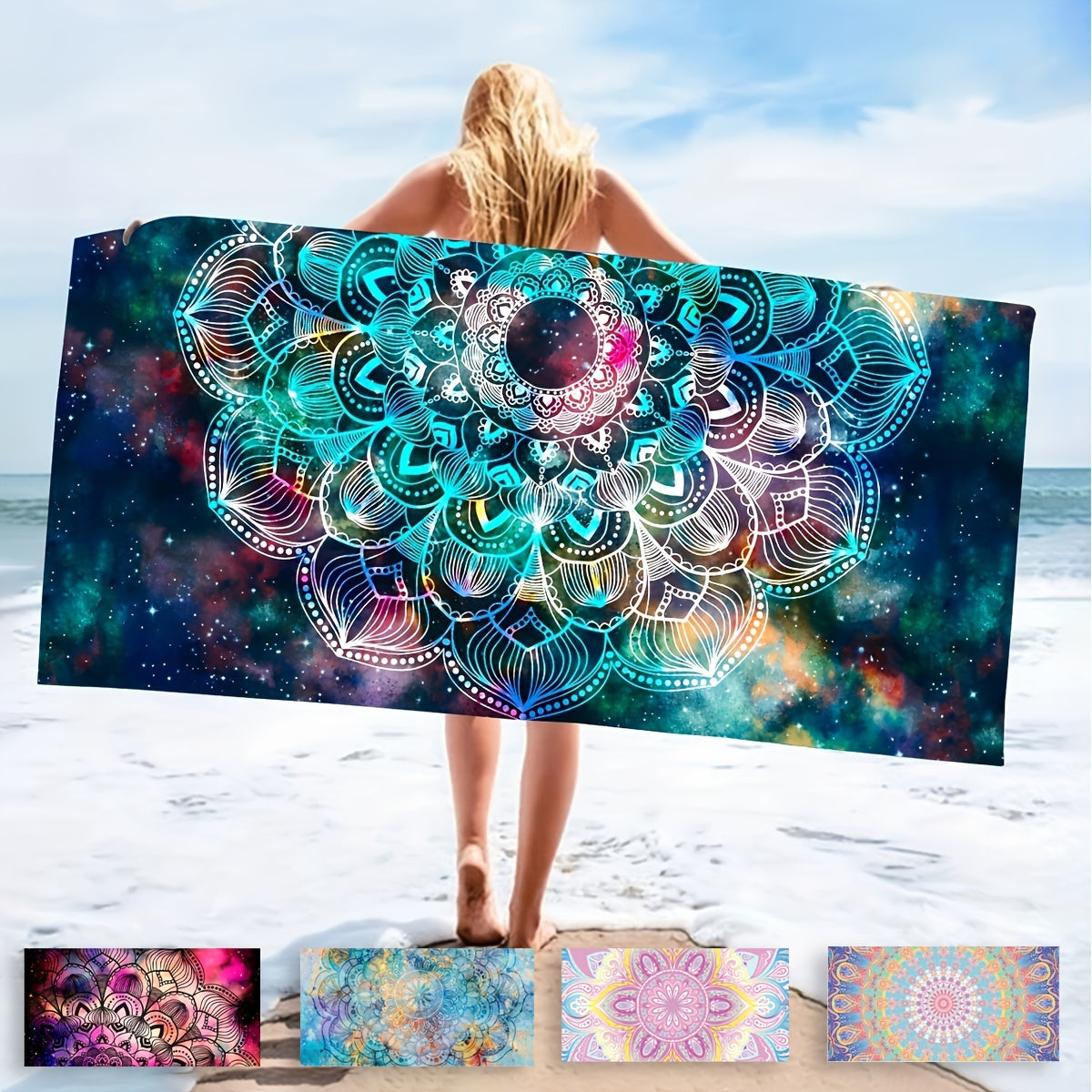 Tropik gullar dizayni bilan tez quriydigan mikrofiber plyaj sochiq, engil va namni yaxshi so'radi, suzish, sport zalida, yoga va sayohat uchun ajoyib.