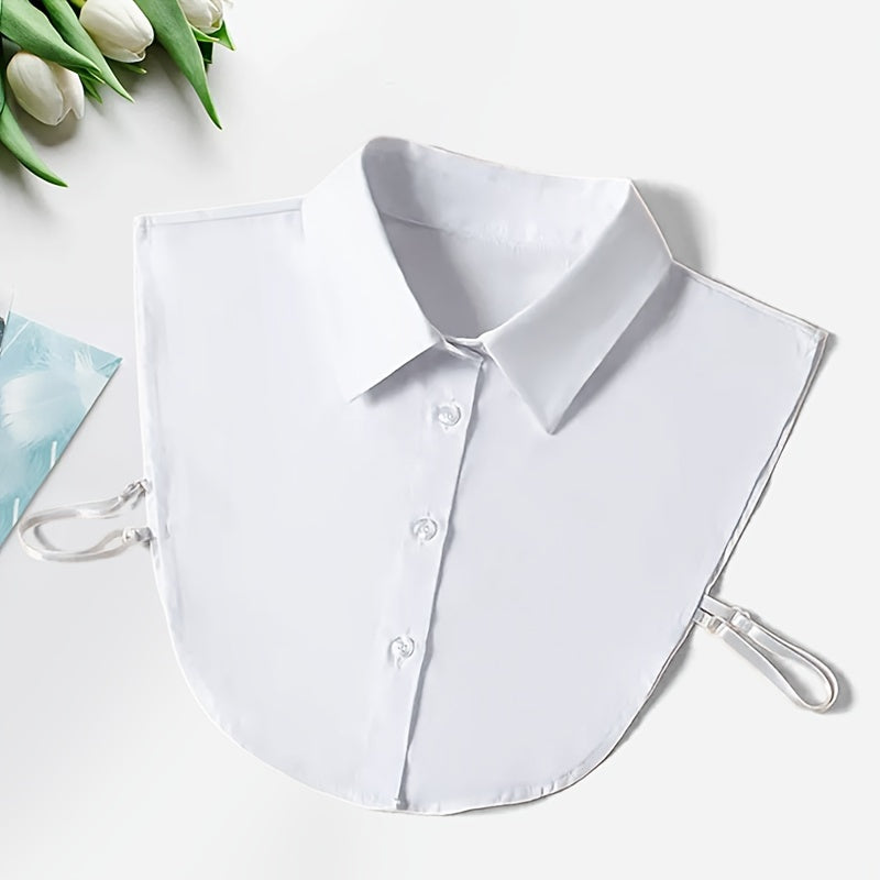 Polyester Knit Collar Attachment for Suits and Coats Stylish Gift Accessory