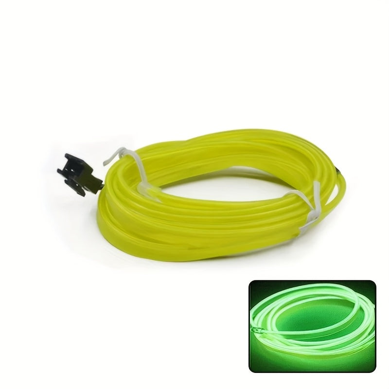 Гибкая светодиодная неоновая лента длиной 5 м, питаемая через USB, для украшения интерьера автомобиля