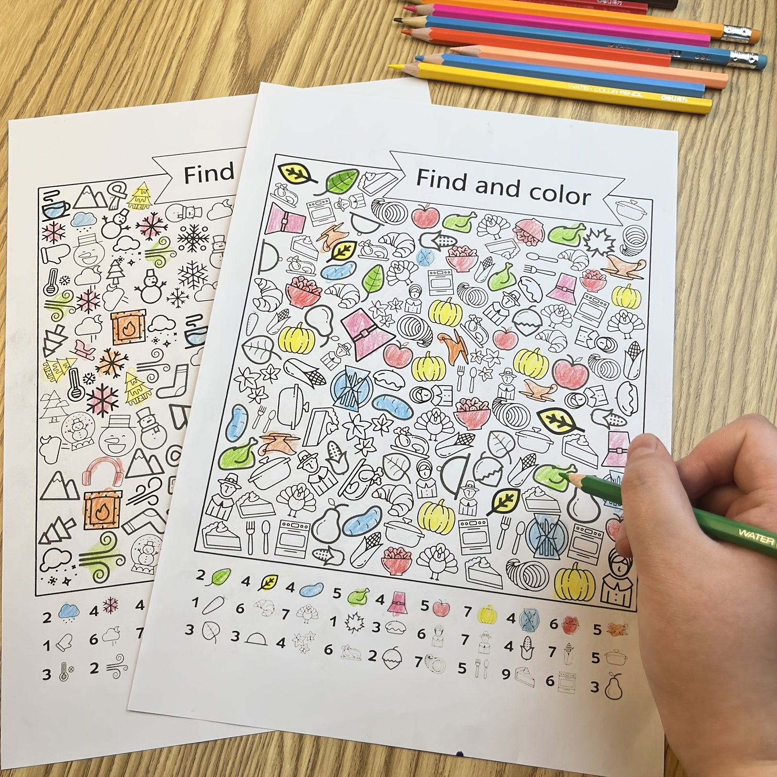 Children's Coloring Book for Kids Ages 3-8 Pattern Recognition and Motor Skills Development