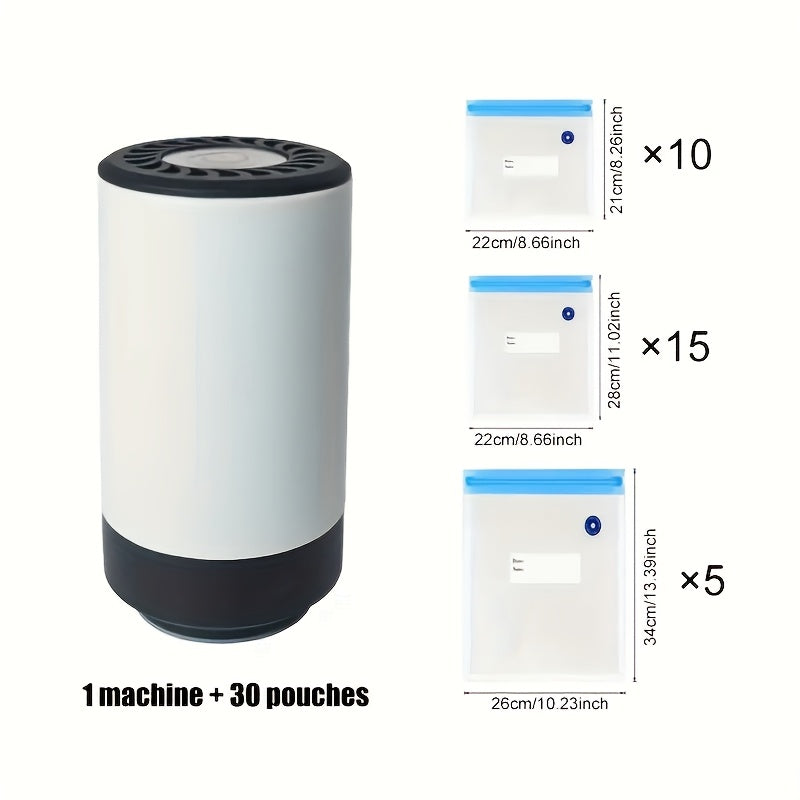 Rechargeable Food Vacuum Sealer with Lithium Battery for Preservation