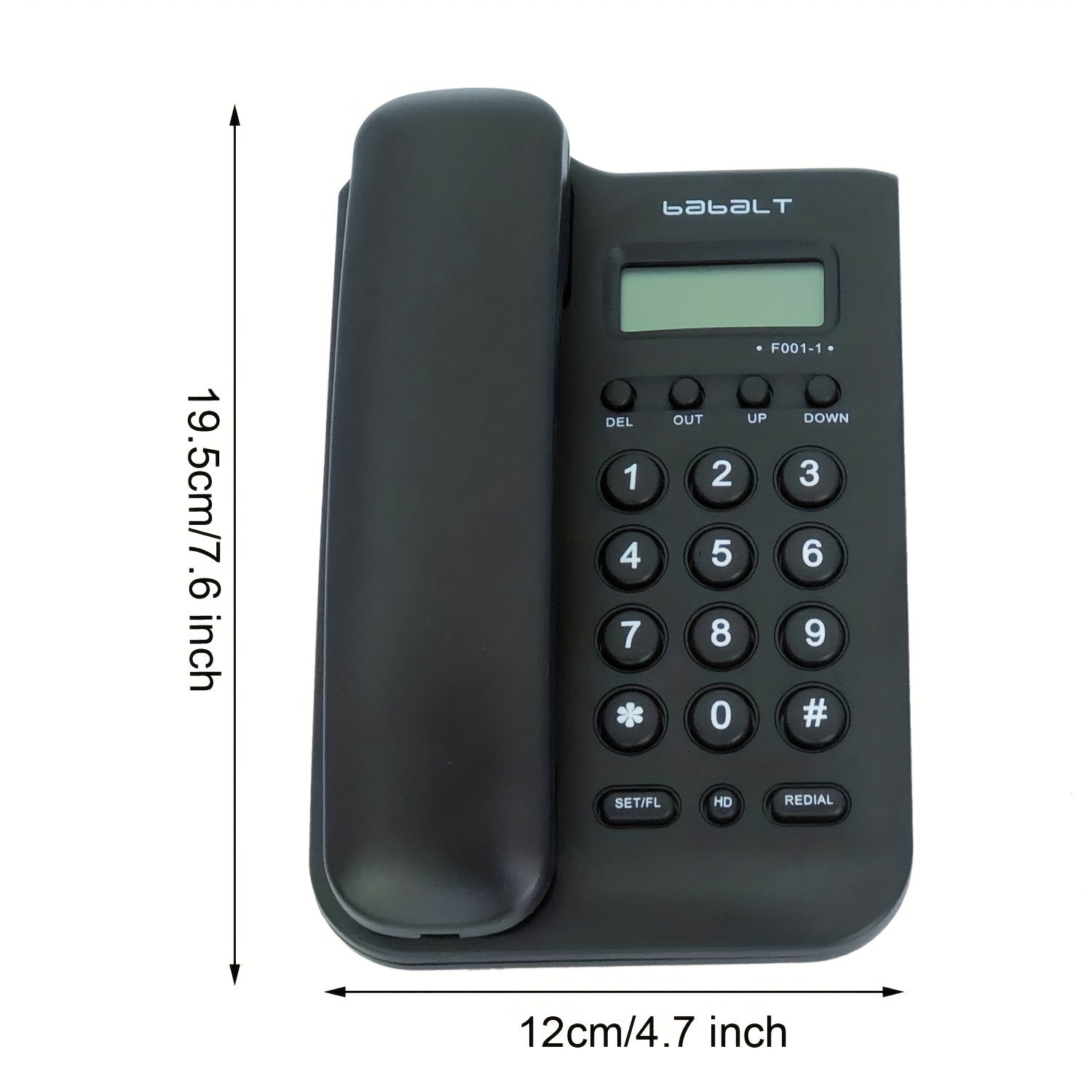 Corded Landline Phone with Caller ID LCD Display for Home Office