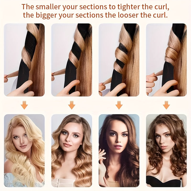 Juego de rulos sin calor para mujer con clips antideslizantes y lazos para el cabello