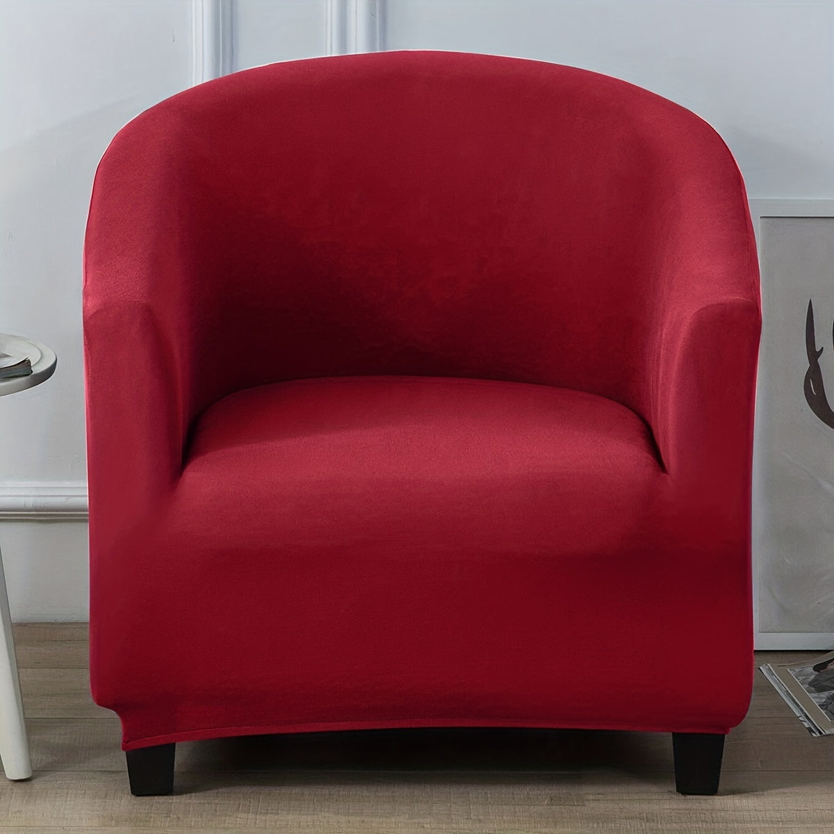 Waterproof Modern Sofa Cover with Elastic Band Solid Color One Piece