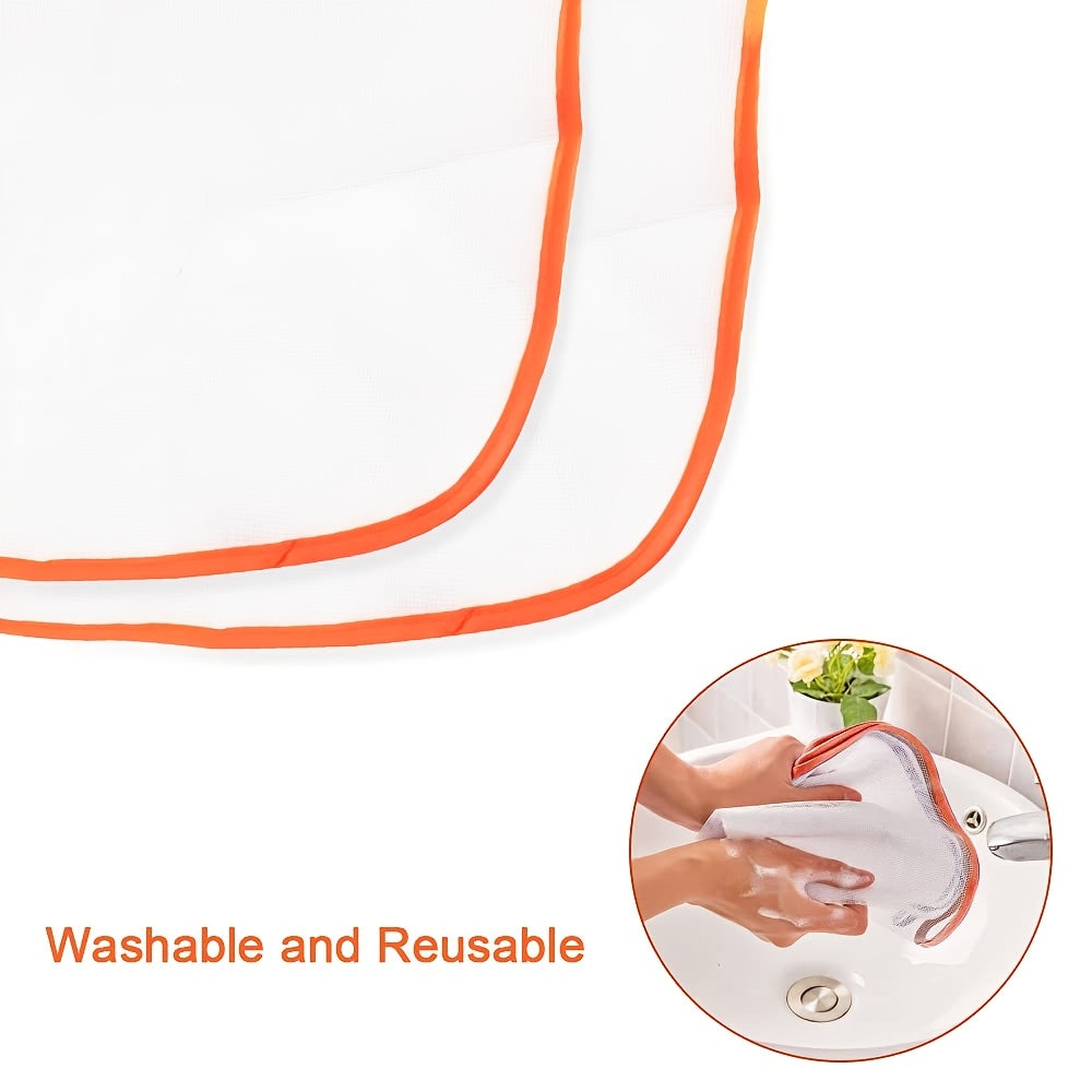 Набор из 10 сетчатых утюжильных подушек - термостойкие и изолированные тканевые защитники для безопасного глажения при высоких температурах