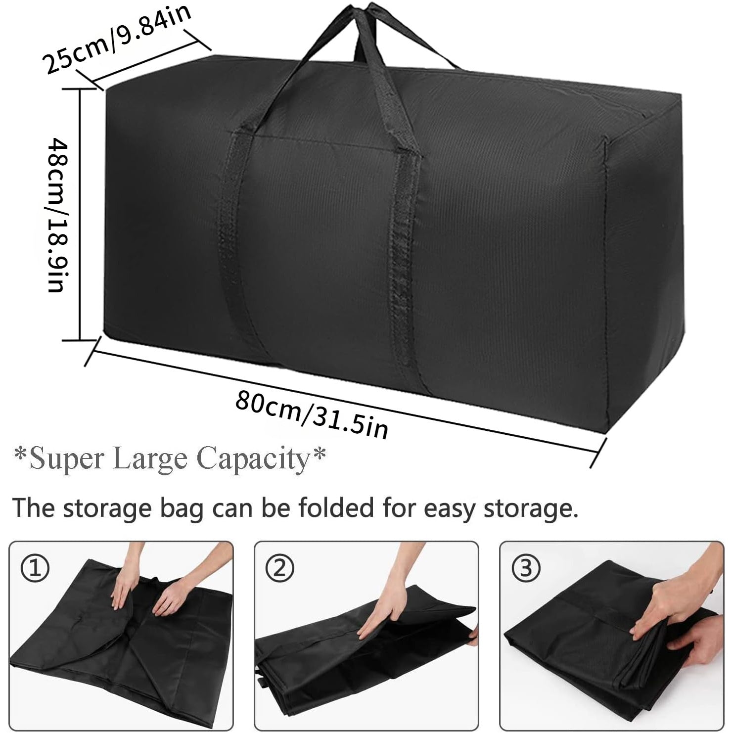 Extra Large Capacity Textile Storage Bag for Moving Travel Organizing Clothes and Bedding