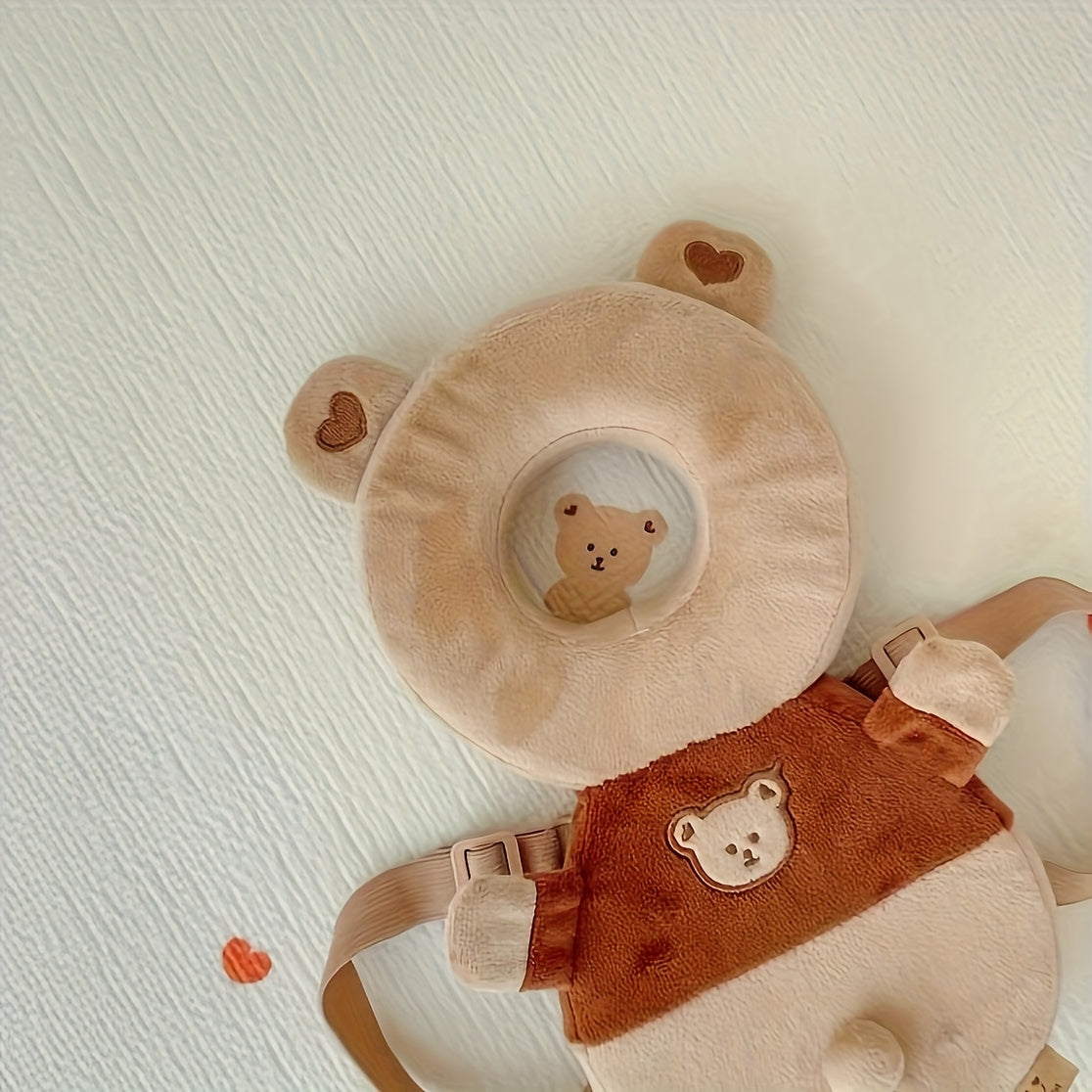 Soft Polyester Baby Pillow with Crawling Turtle and Rabbit Designs in Mixed Colors