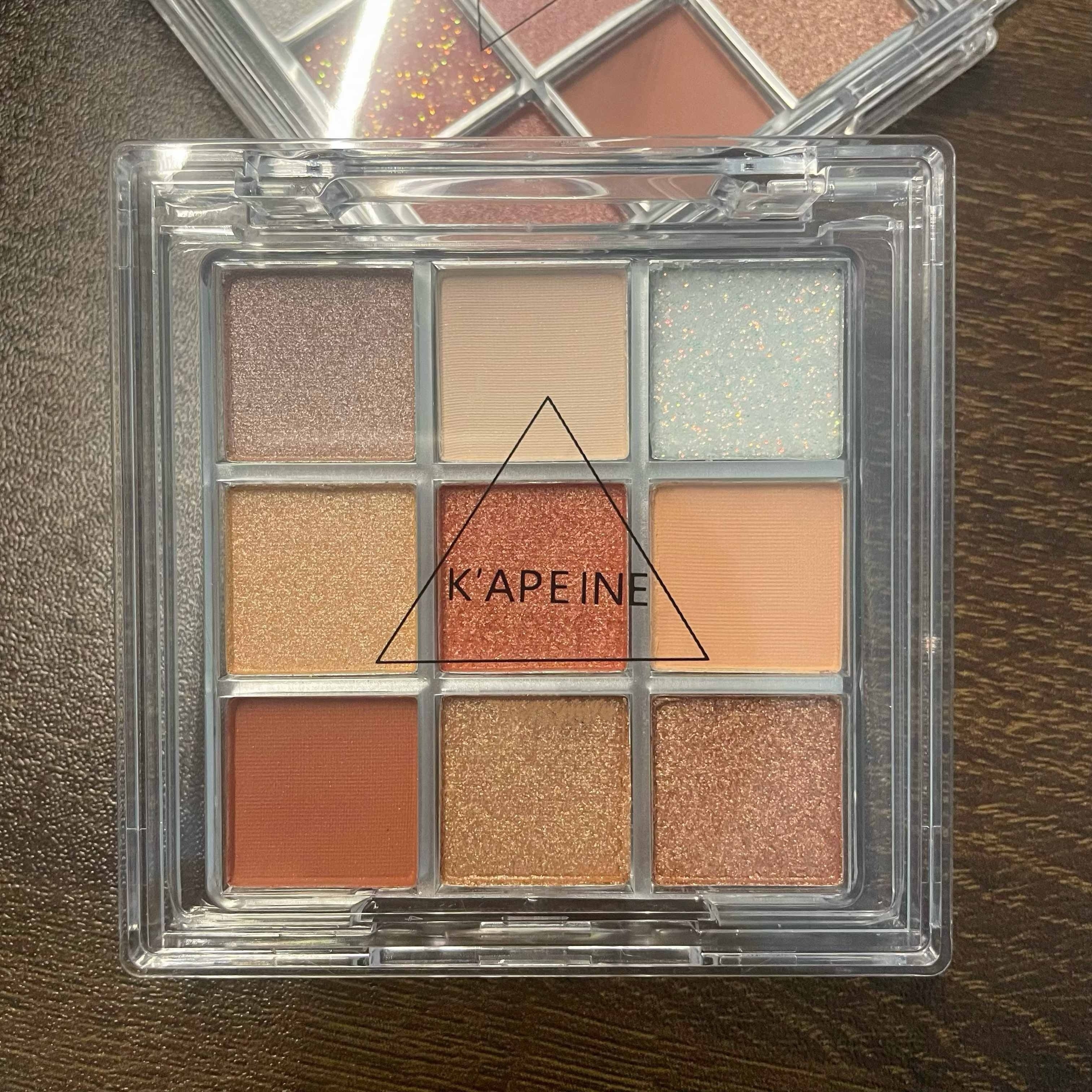 Women Eyeshadow Palette 9 Colors Matte Glitter Pearly Brown Orange Carnival