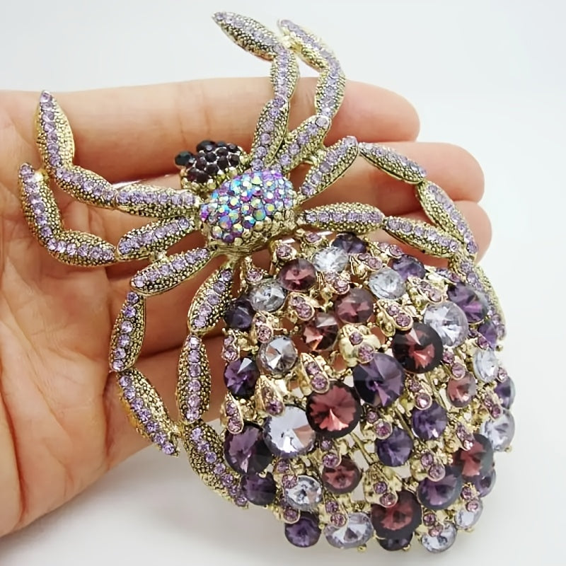 Women’s Rhinestone Spider Brooch Jewelry for Parties and Proms