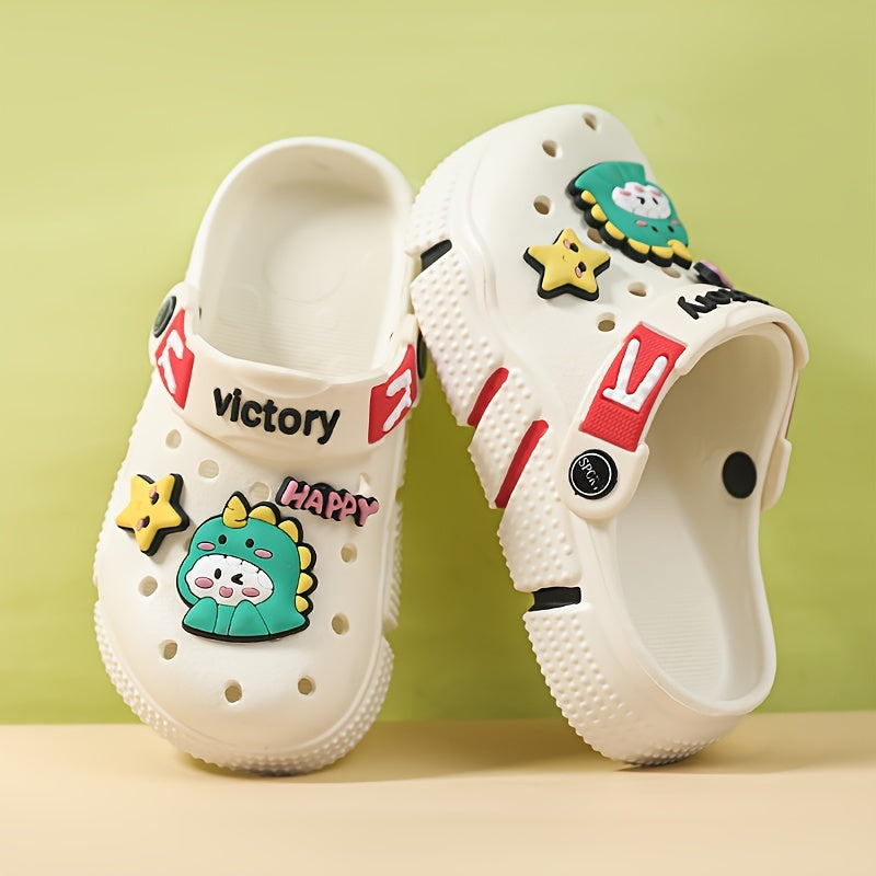 Yozgi qopqoq poyabzallari bolalar uchun, yoqimli multfilm charm bilan, ochiq havoda faoliyatlar uchun mukammal