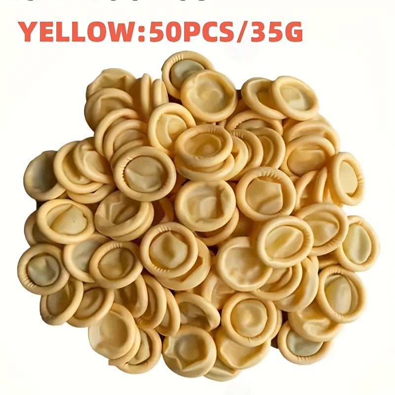 Disposable Rubber Finger Covers 2cm x 7cm Water-Resistant Anti-Slip Touch Screen Gloves for Cleaning Electronics and Kitchen