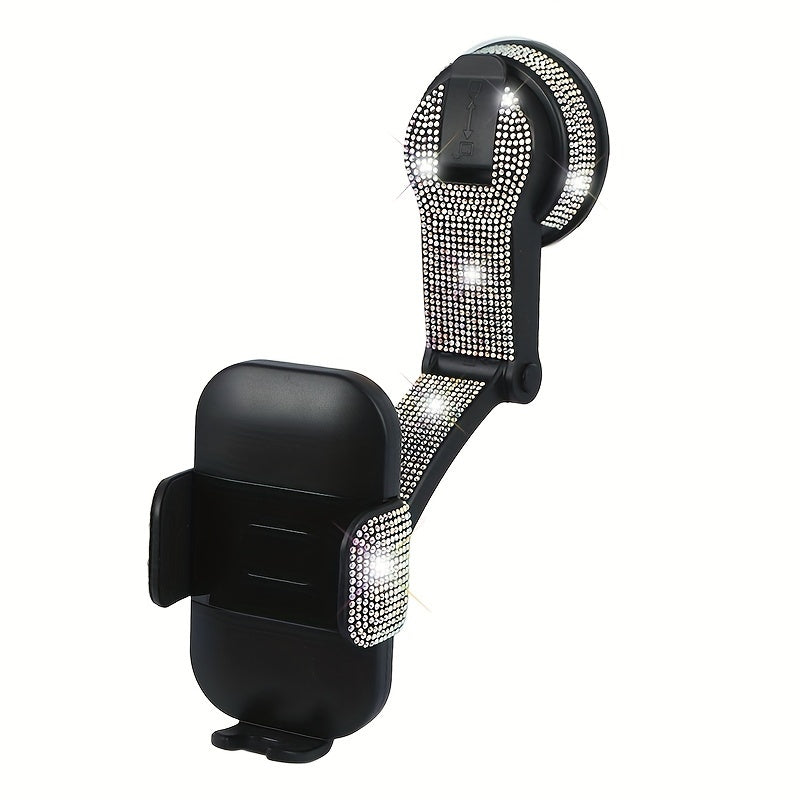 Soporte universal para teléfono de coche con ventosa, rotación de 360°, anti-vibración y soporte para navegación