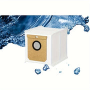 Упаковка из 12 сменных мешков для пыли для робота-пылесоса eufy L60 SES/L50 SES Hybrid с автопустой станцией, совместима с пылесосами Haier H9+ и Conga 9090 AI, включает в себя насадку для протирки из ткани.