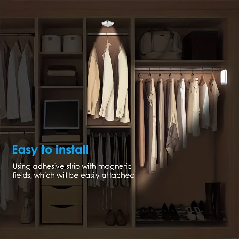 6LED Motion Sensor Night Light for Indoor Bedroom and Staircase Lighting