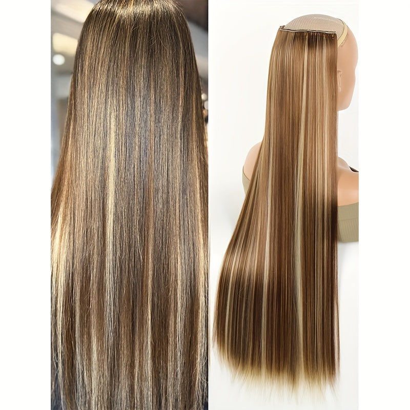 Women's 101.6cm Silky Straight Synthetic Clip-In Hair Extensions for Volume and Length