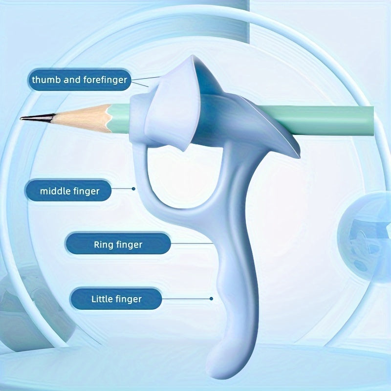 Set of 4 Silicone Pen Correctors for Improved Handwriting Posture