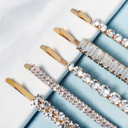 Set of 5 Crystal Hair Clips Rhinestone Bobby Pins Bangs Side Clips for Women