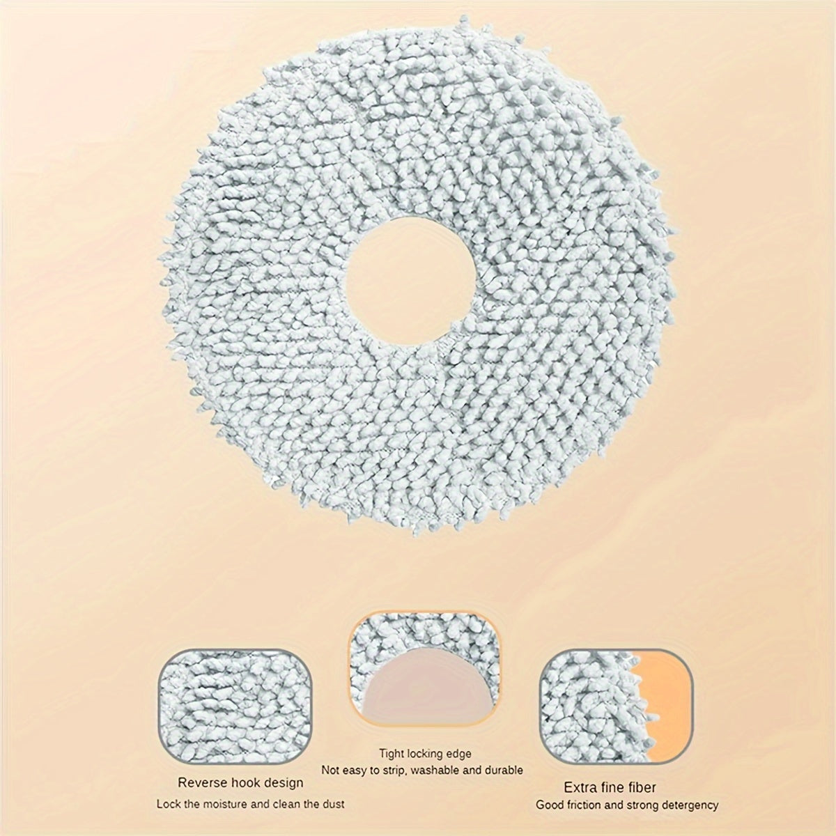 Robot Vacuum Cleaner with 17 Accessories, HEPA Filters, Mop Pads, Dust Bags