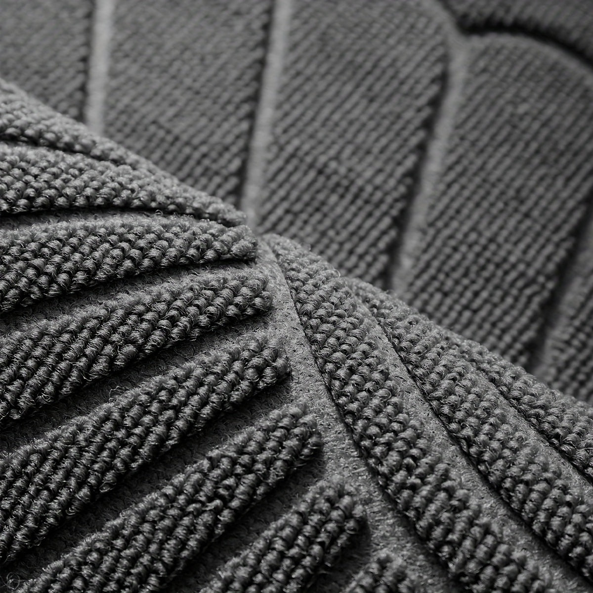 Half Circle Polyester Doormat for Indoor Outdoor Entryways Balcony Patio Garage Office