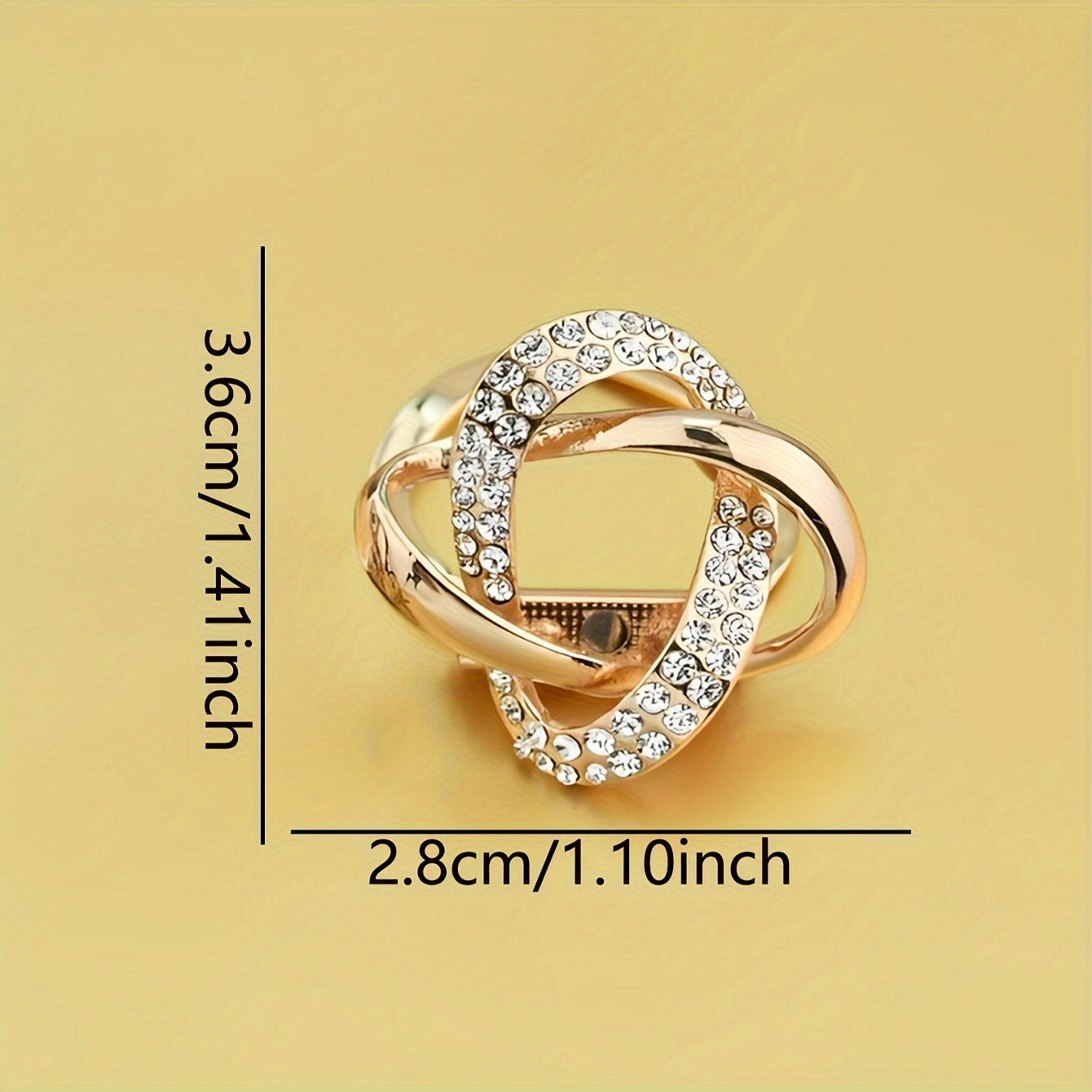 Set of 2 Stylish Scarf Clips Decorative Brooches for Shawls and Coats