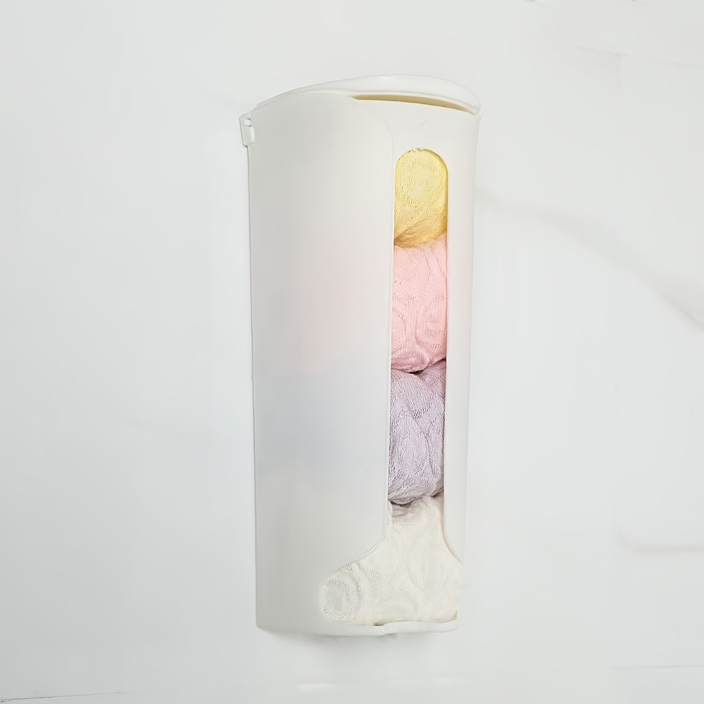 Wall-Mounted Plastic Bag Storage Organizer for Kitchen and Bathroom