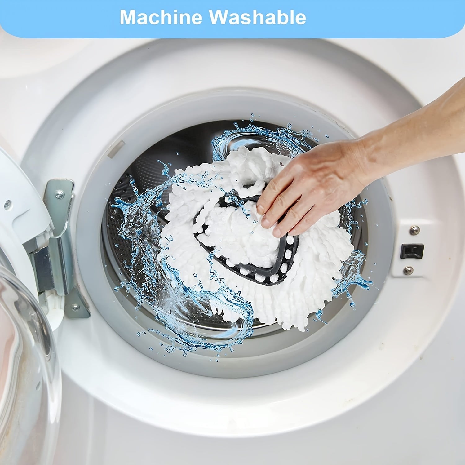 Pack of 3 Superfine Fiber Swivel Mop Heads for 14.48cm Triangular Mops