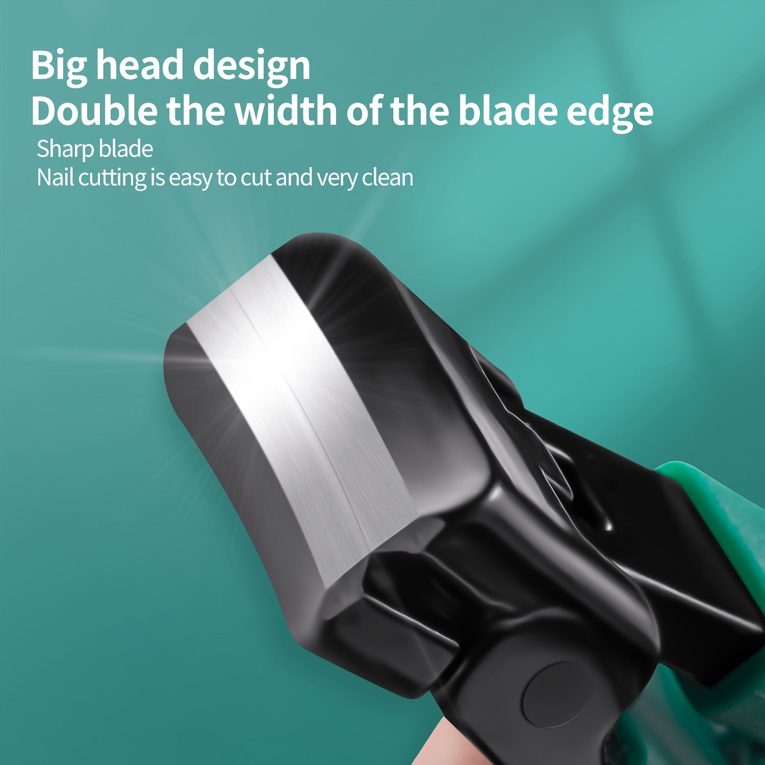 Heavy Duty Nail Clippers for Thick Nails with Large Opening Anti-Splash Design Stainless Steel