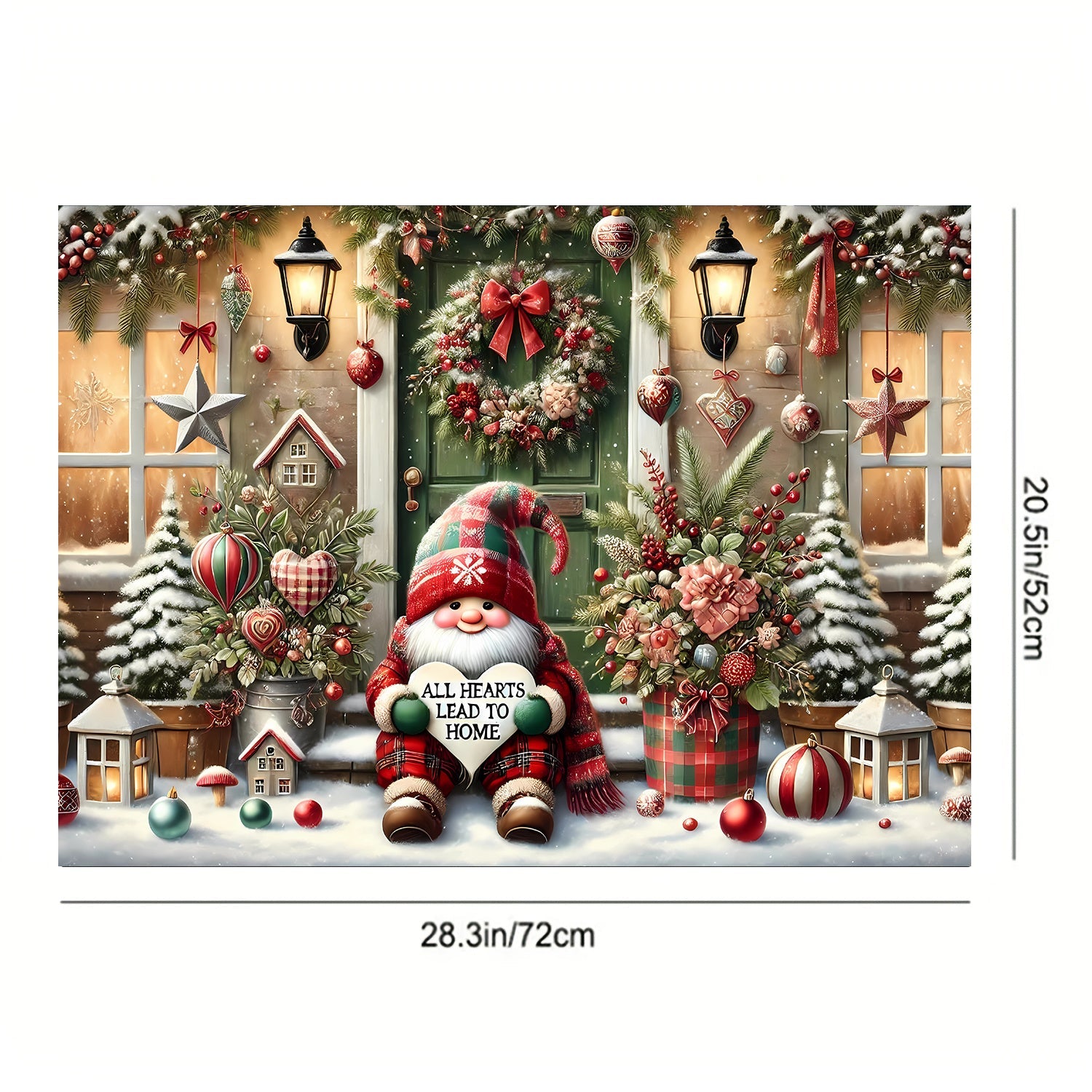 Festive Waterproof Anti-Slip Stove Cover for Electric Glass Cooktops