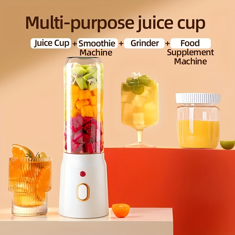 Portable USB Rechargeable Blender with Dual Tritan Cups for Smoothies and Juices