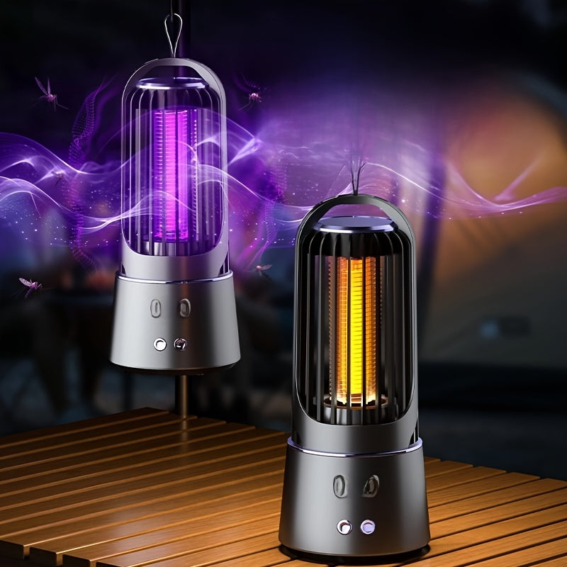 Mosquito Killer Lamp USB Rechargeable 1200mAh Battery Indoor Outdoor Camping Garden Office