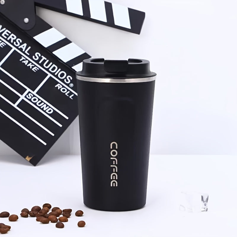 Stainless Steel Travel Mug 380ml Leakproof Reusable Tumbler for Hot Drinks